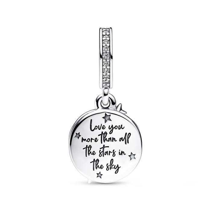 Shooting star moments charm pendant in 925 silver