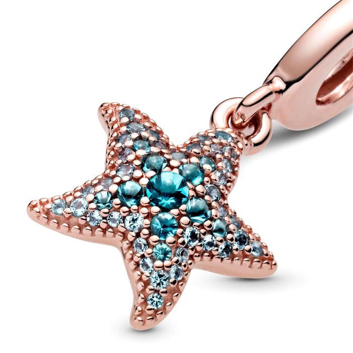 Dije estrella de mar para mujer, rosado