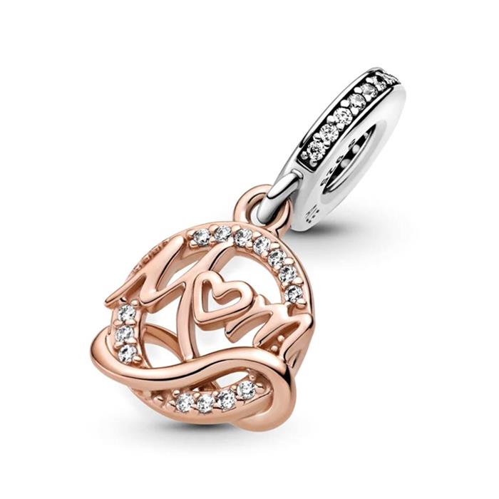 Charm pendant mum two-tone