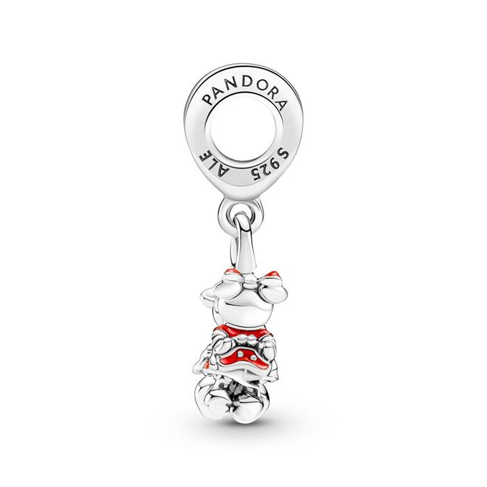Disney Mickey And Minnie Mouse Kiss Charm, 925 Sterling Silver