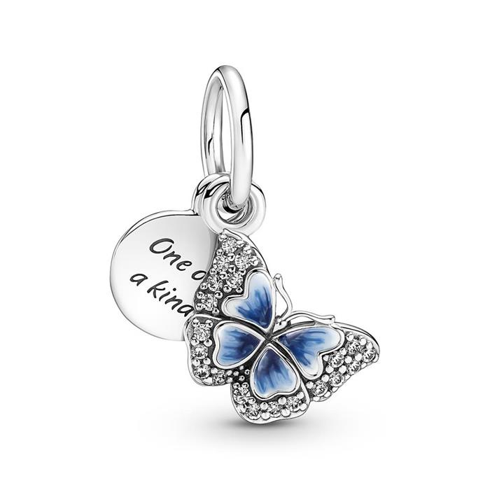 925 silver pendant butterfly, engravable