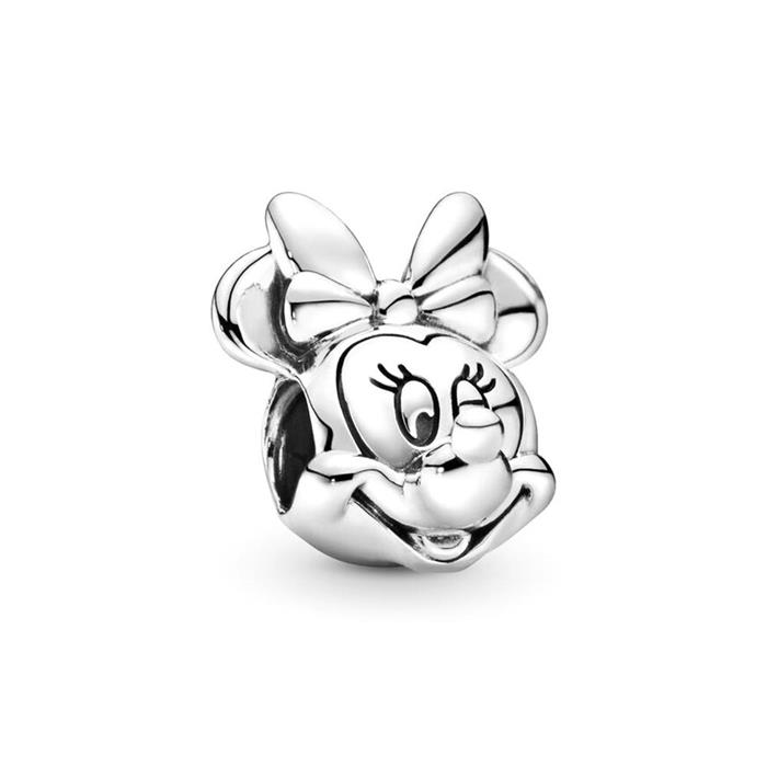 Disney Charm Minnie Portrait In Sterling Silver
