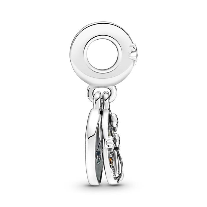 Camping nachthemel charm hanger in 925 sterling zilver