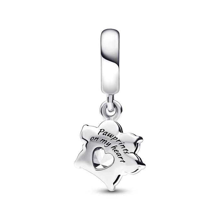 Charm Anhänger Pfotenabdruck aus Sterlingsilber