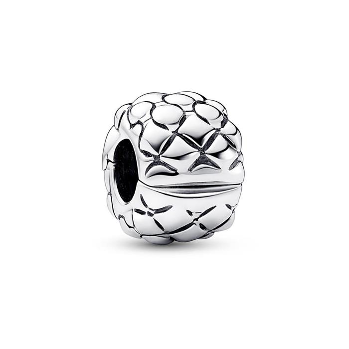 Moments clip charm in 925 sterling silver with rivet design