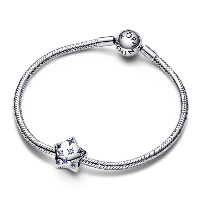 Star charm moments in 925 sterling silver, jewellery crystals