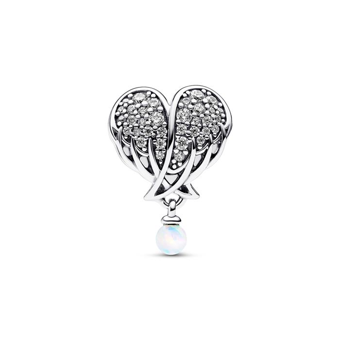 Moments angel wings and heart charm in 925 sterling silver