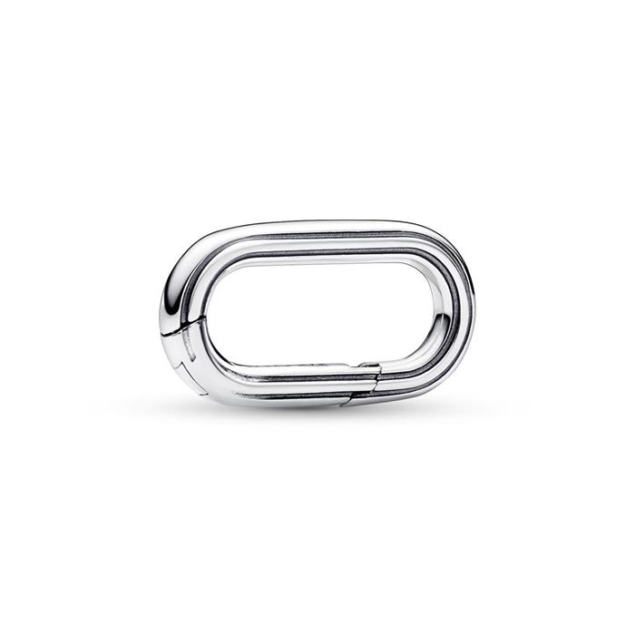 ME rectangular styling link in sterling silver