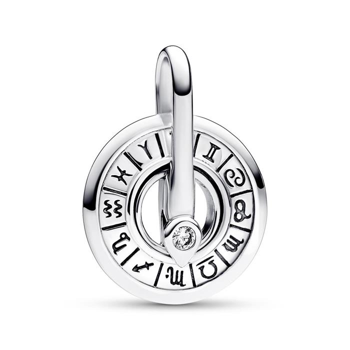 ME zodiac circle locket de plata 925