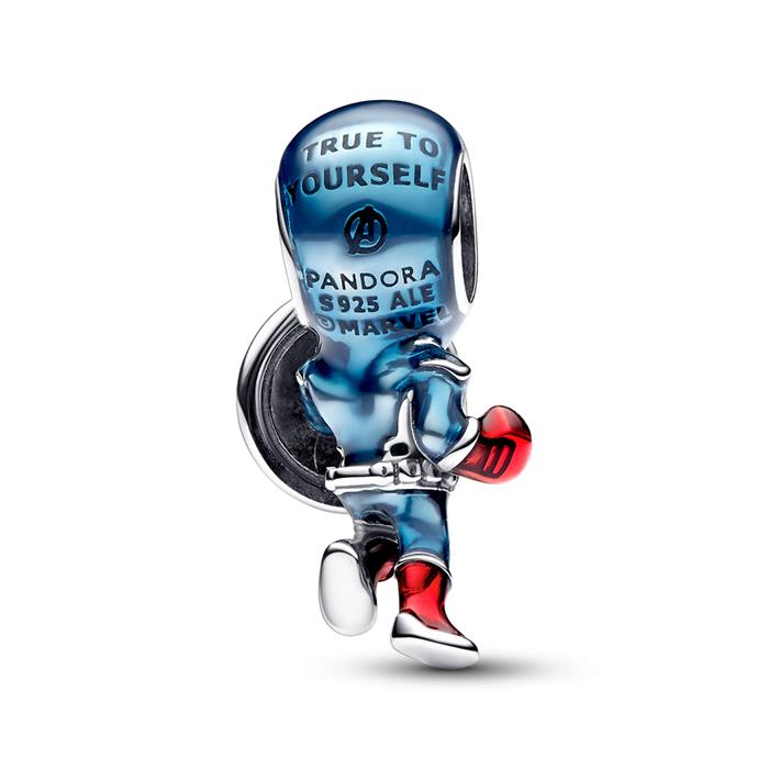 Marvel The Avengers Captain America Charm, 925er Silber