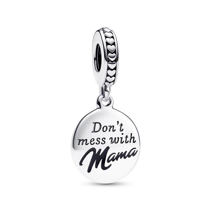 Dangle charm in sterling silver, engravable