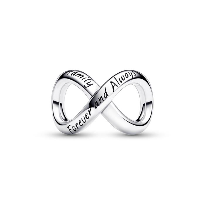Charm Infinity Forever and Always de plata 925