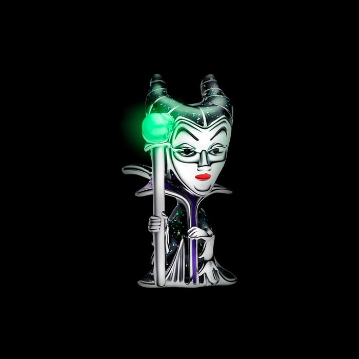 Disney Schurken Maleficent Bedel, 925 Sterling zilver, email