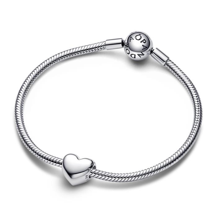 Be Love hart dia bedel in sterling zilver, graveerbaar