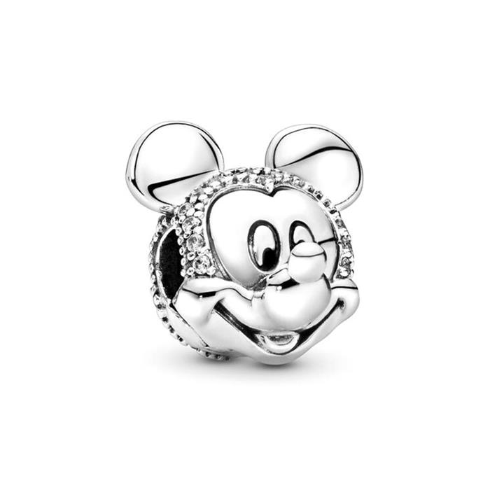 Disney Clip Bedel Glinsterende Mickey In 925 Sterling Zilver