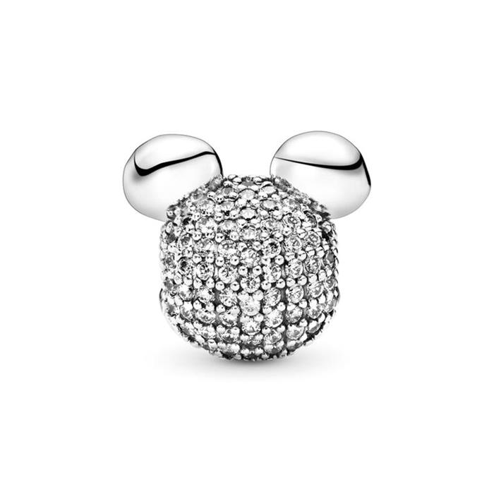 Disney Clip Charm Shimmering Mickey aus 925er Silber