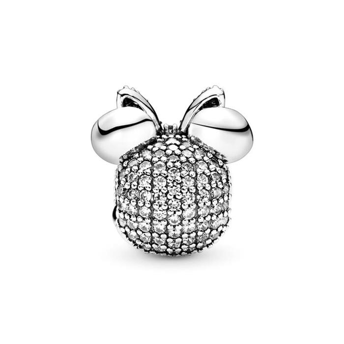 Disney Clip Charm Shimmering Minnie aus 925er Silber