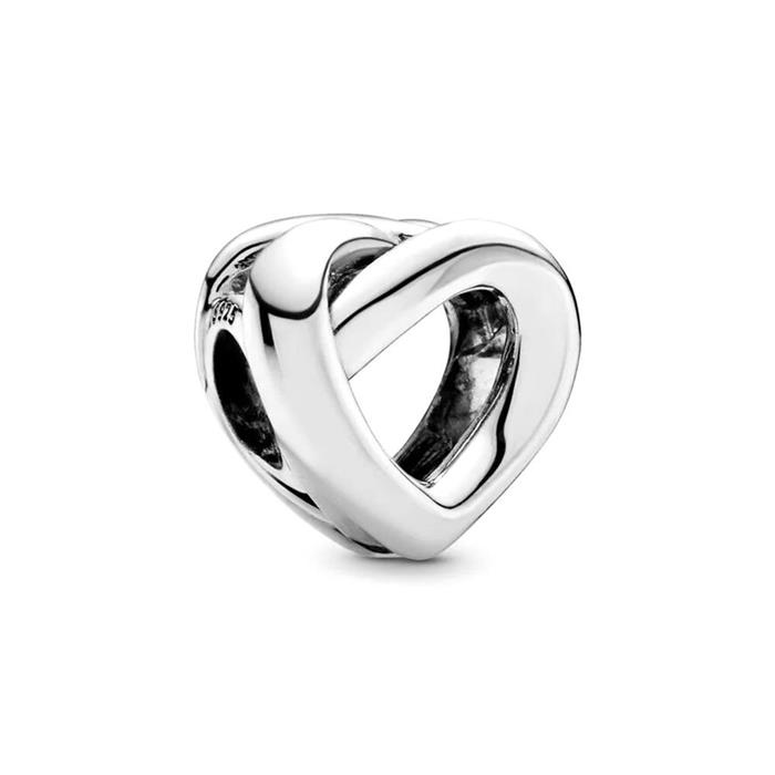 Charm Knotted Heart in 925 Sterling Silver