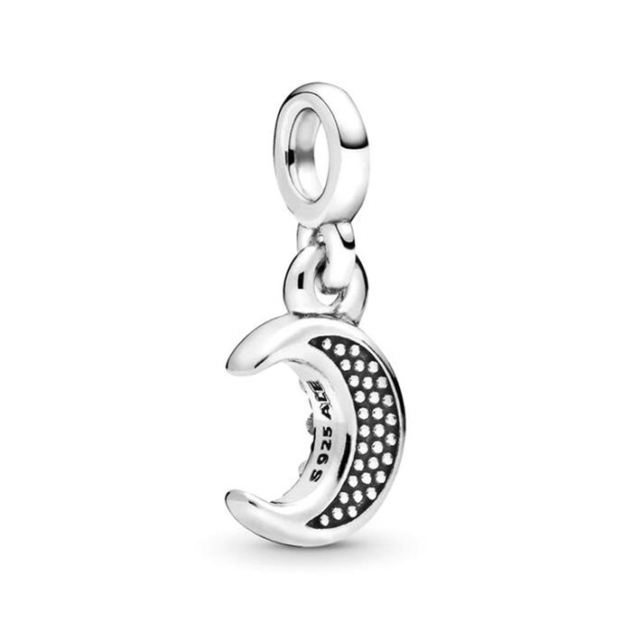 Moon Charm In Sterling Silver, Me Collection