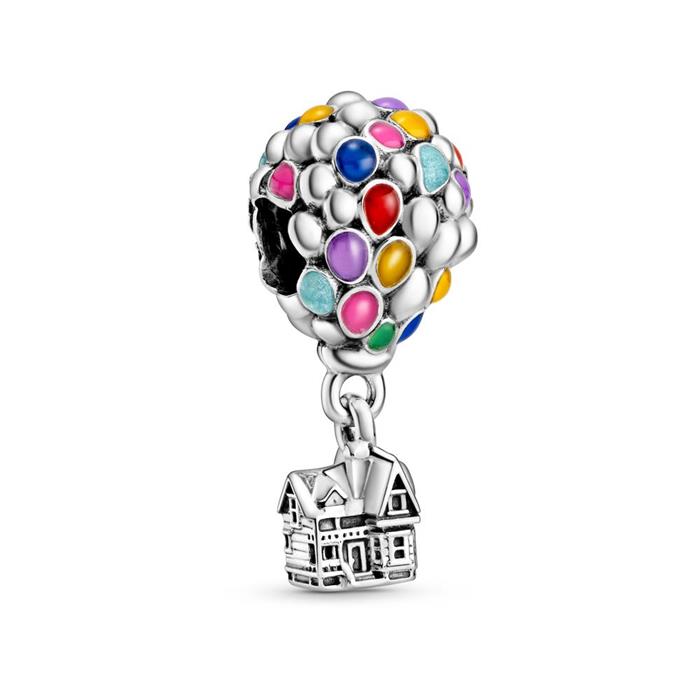 Disney charm balloon house in sterling silver