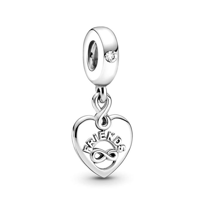 Sterling silver friends forever charm pendant