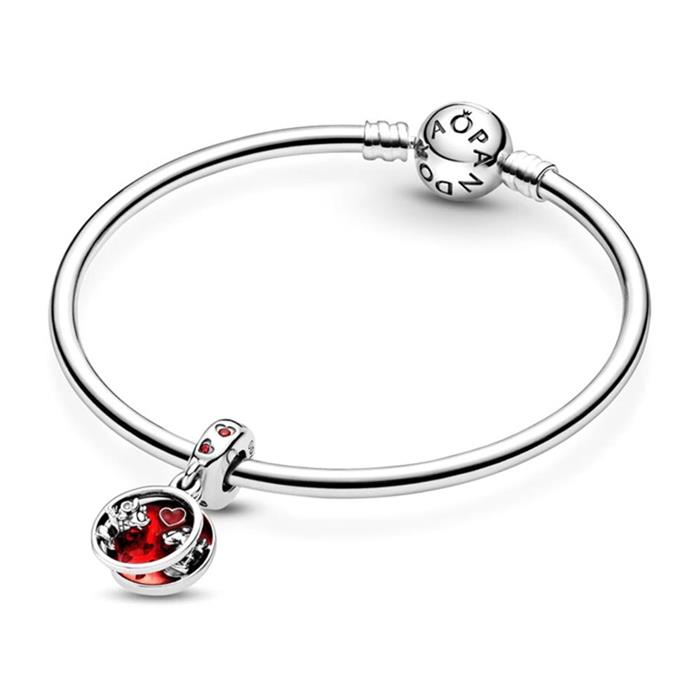 Bedelhanger mickey en minnie in 925 sterling zilver