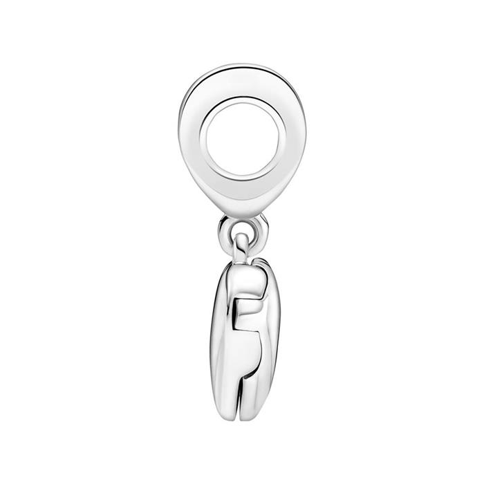 Charm hanger hart medaillon in sterling zilver