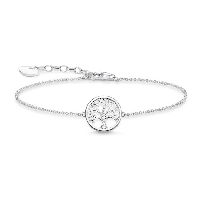 Tree of love 925 silver bracelet with zirconia