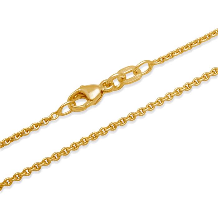 Anchorchain silver gold plated 0,6mm