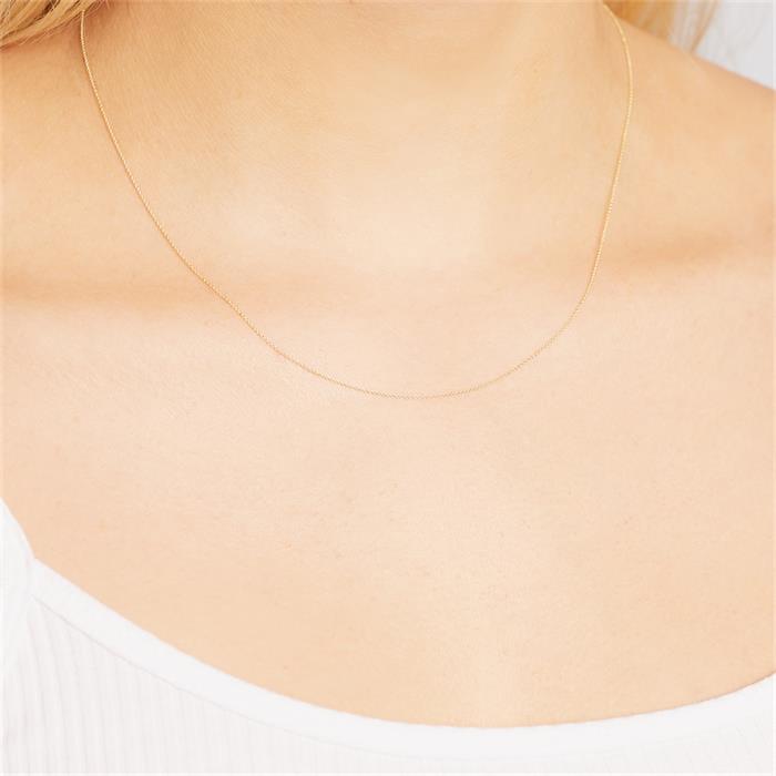 Anchorchain silver gold plated 0,6mm