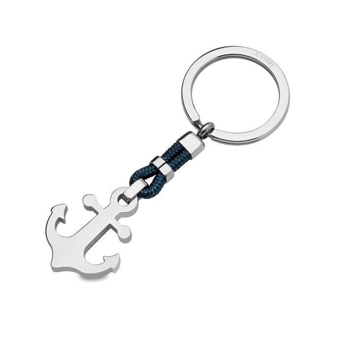 Engravable key fob anchor made of stainless steel