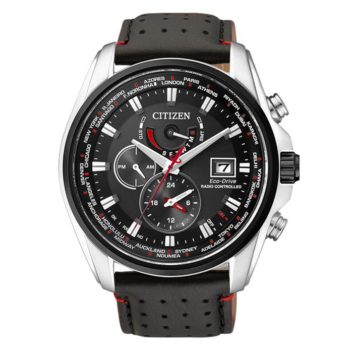 Elegant racing radio controlled watch black