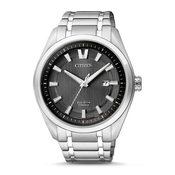 Men's eco-drive super titanium wristwatch