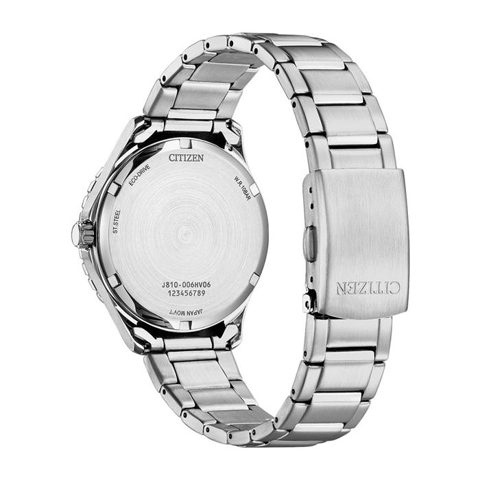 Wristwatch for men in stainless steel, Eco-Drive