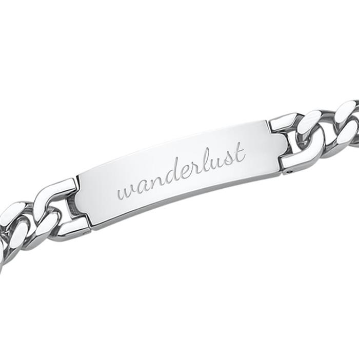 High quality stainless steel bracelet engravable