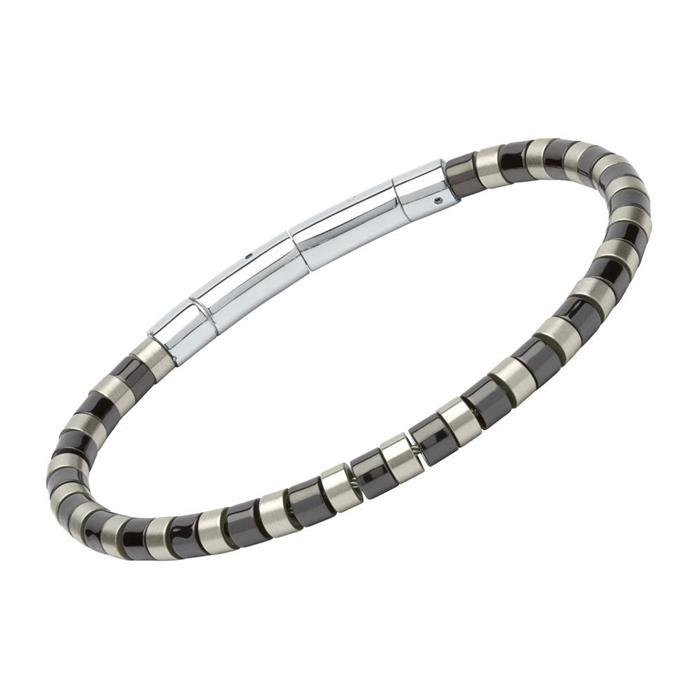Bracelet in high-gloss polished stainless steel ipb
