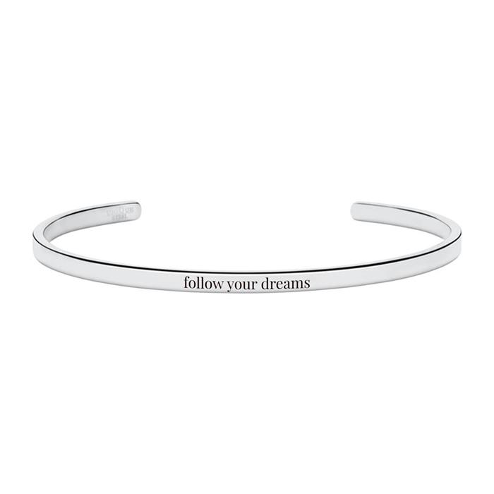 Stainless steel bracelet with engraving option