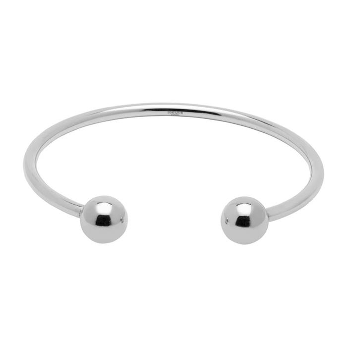 Open bangle made of stainless steel