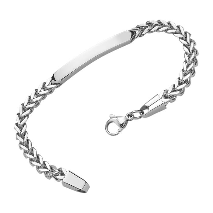 Engravable stainless steel bracelet