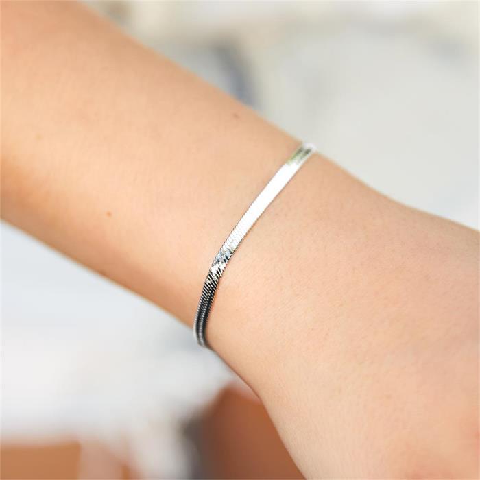 Snake bracelet for ladies in stainless steel