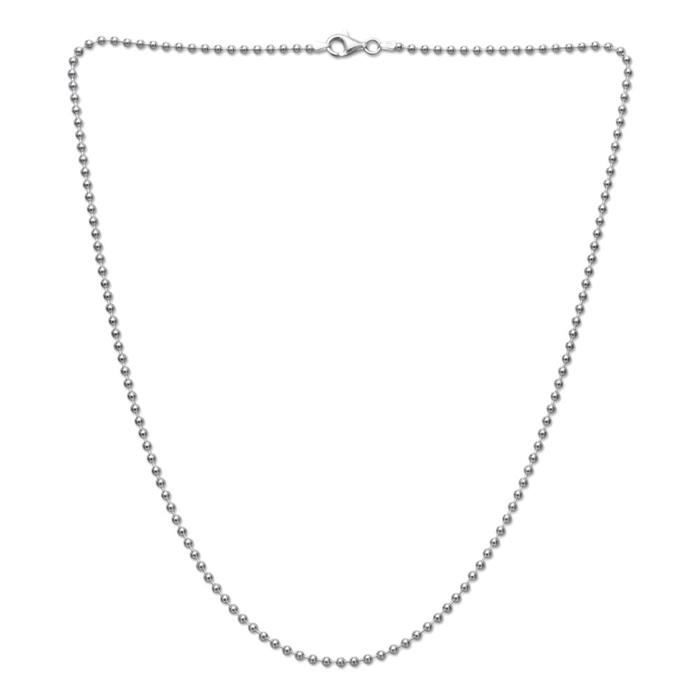 Sterling silver bead chain 3,0mm