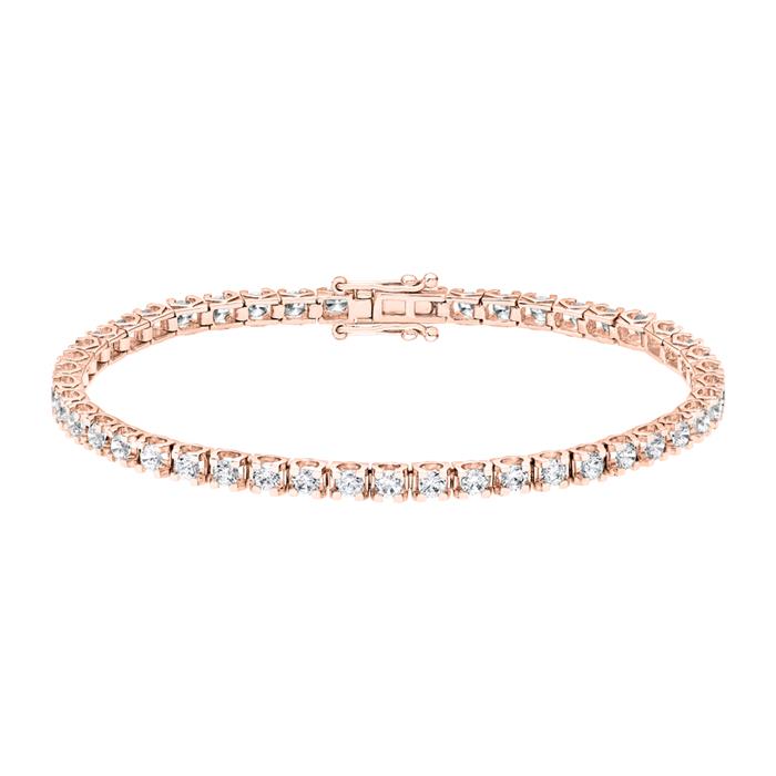 Rivière bracelet for ladies in rose gold