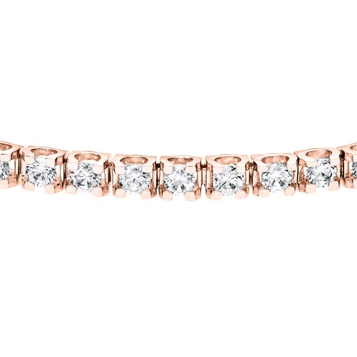 Rivière bracelet for ladies in rose gold