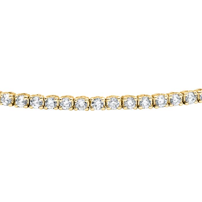 Ladies' rivière bracelet in gold with diamonds
