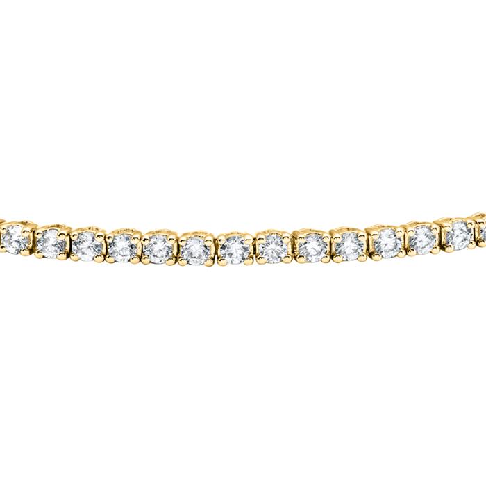 Ladies&#x27; rivi&#xE8;re bracelet in gold with diamonds