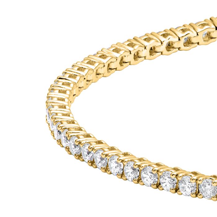 Ladies' rivière bracelet in gold with lab grown diamonds