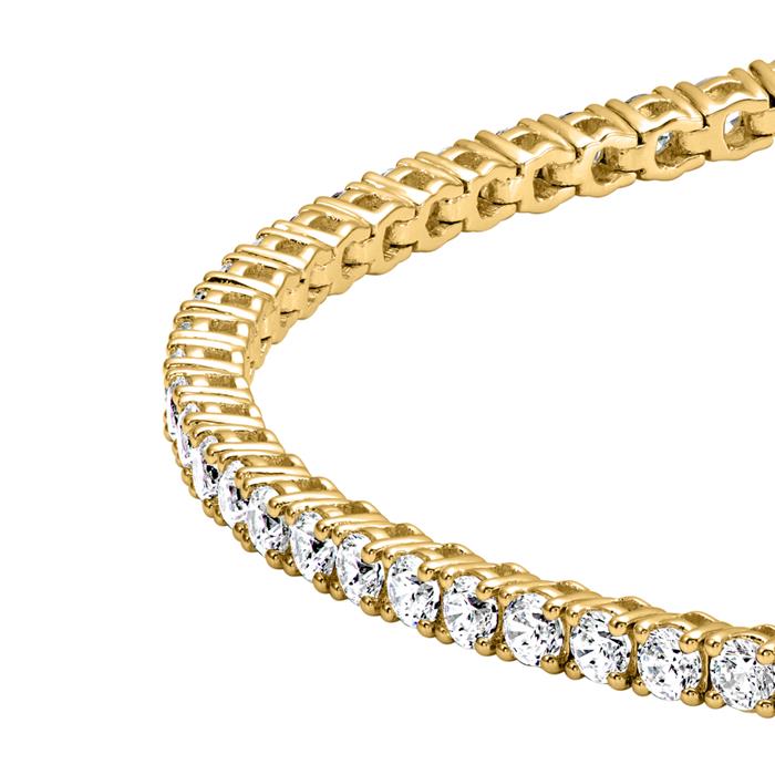 Ladies' rivière bracelet in gold with lab grown diamonds