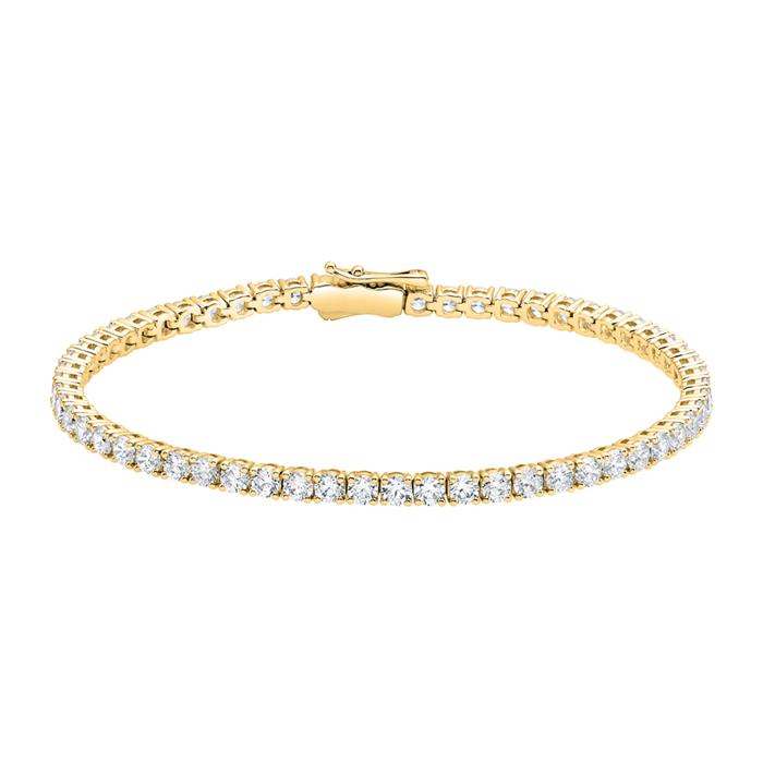 Diamond tennis bracelet in gold for women