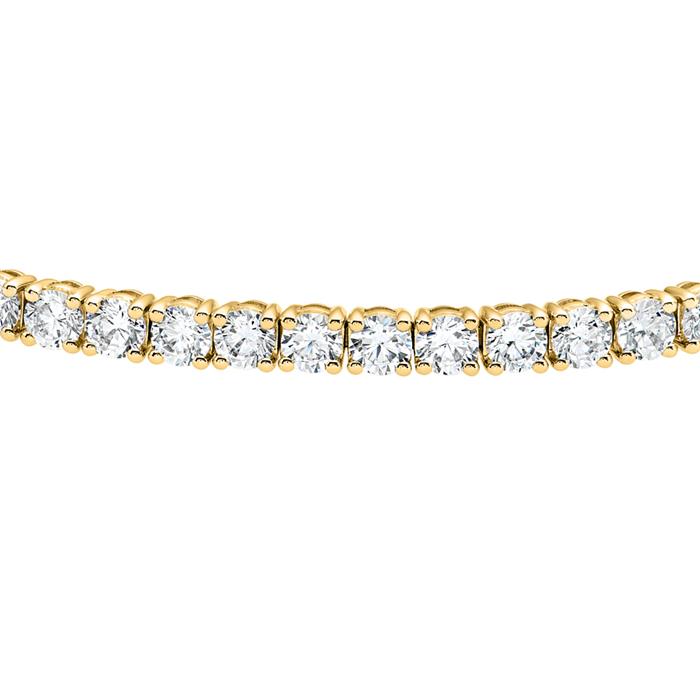 Golden Rivi&#xE8;re bracelet with lab grown diamonds