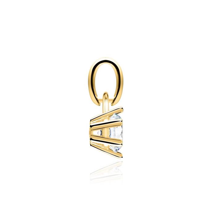 Halskette für Damen aus 14K Gold mit Brillant